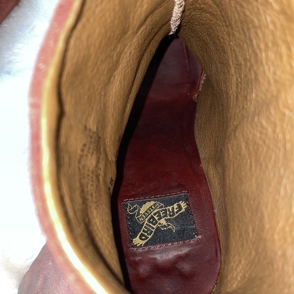 FREEBIRD Harlo Suede Boots with Heel Red burgundy 9 - Picture 12 of 13